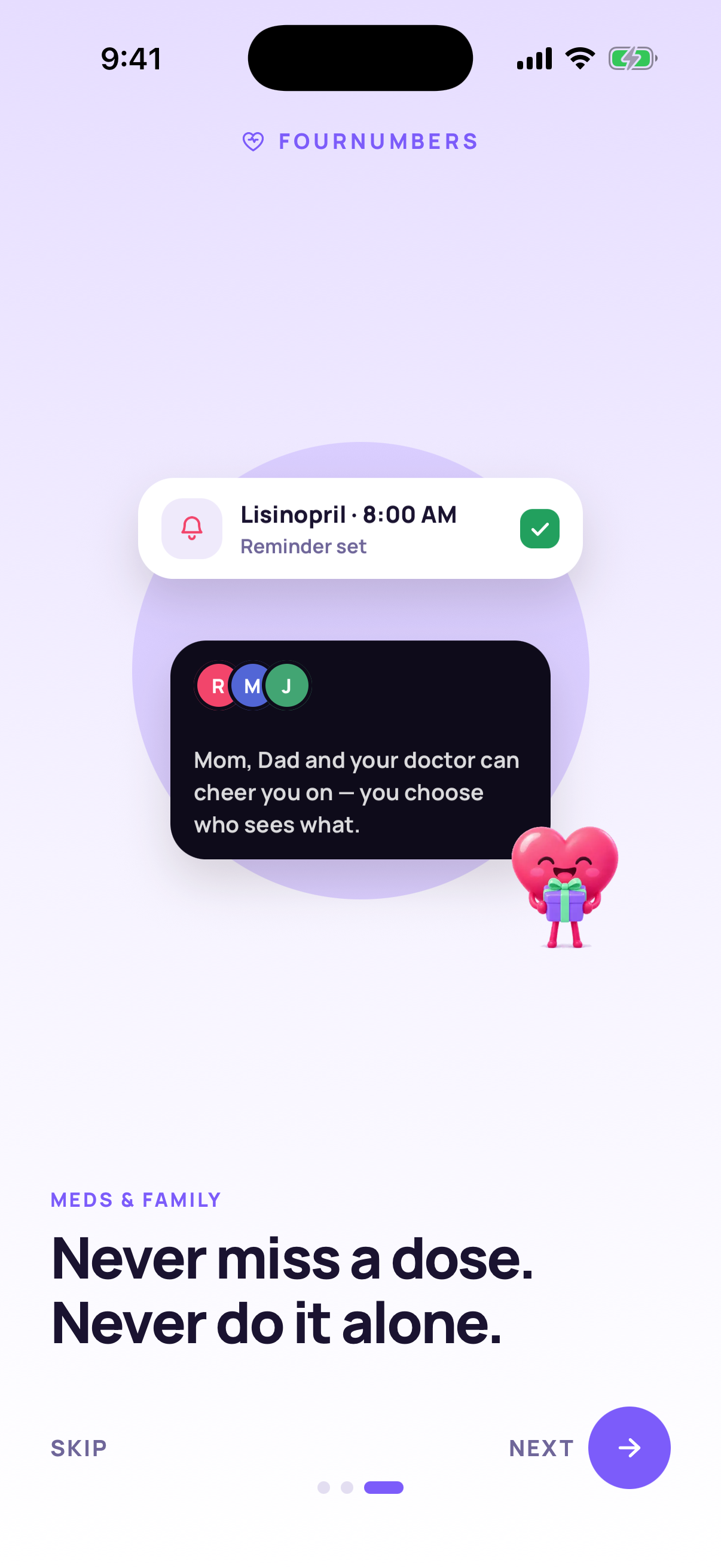 Medication reminder and family sharing introduction